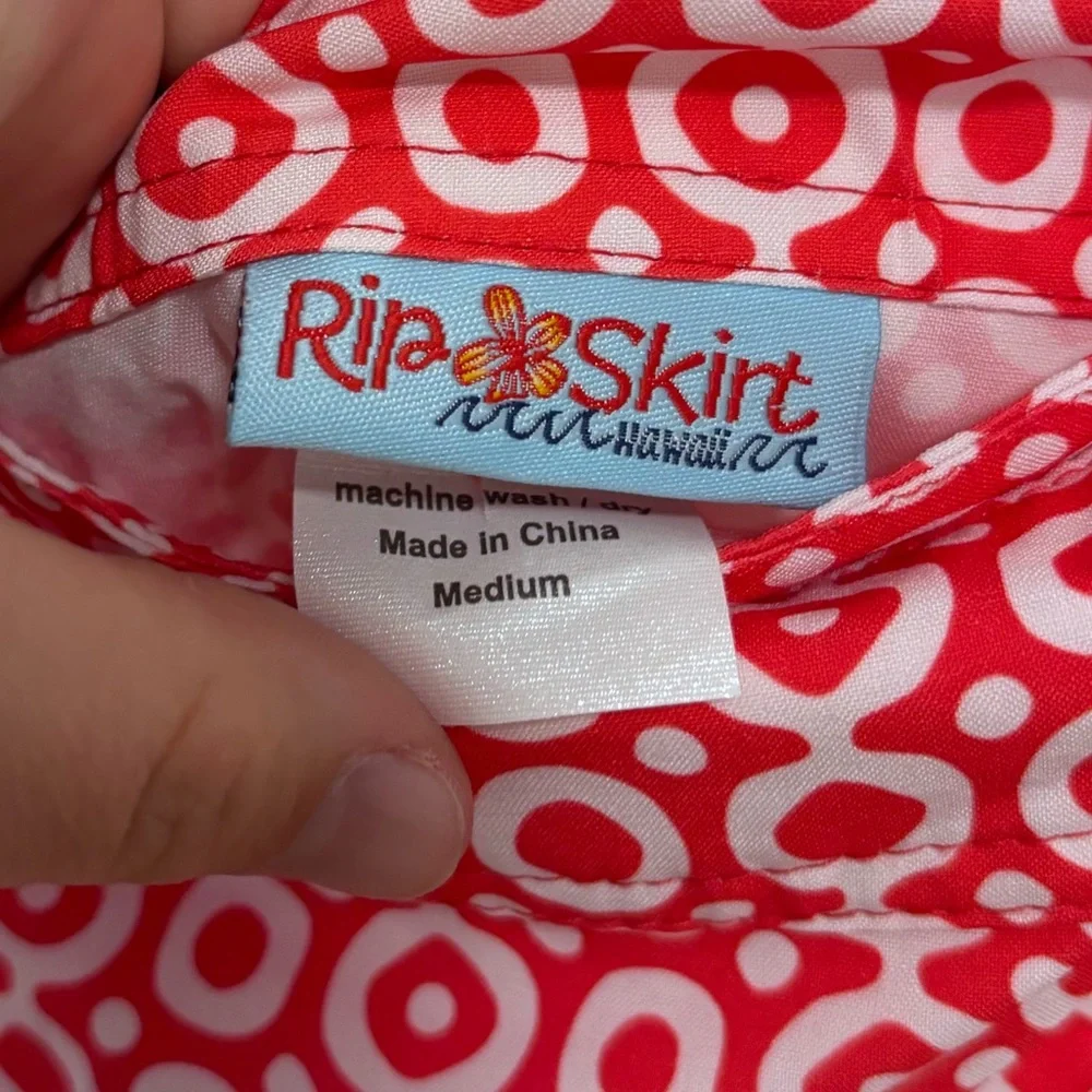 Ripskirt Hawaii dot dot dot red